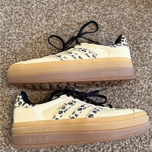 Adidas Animal Print Sneakers with Black Accents